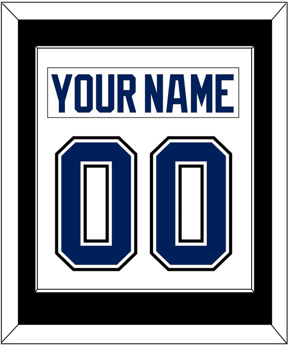 Tampa Bay Nameplate & Number (Back) Combined - Road White - Single Mat 2