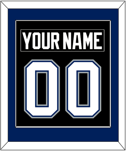 Tampa Bay Nameplate & Number (Back) Combined - Road Black (2001-2007) - Essential Tier 2