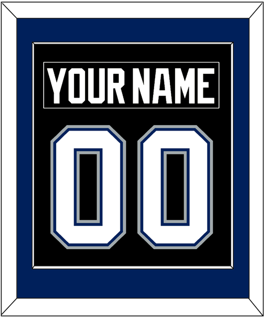 Tampa Bay Nameplate & Number (Back) Combined - Road Black (2001-2007) - Essential Tier 2