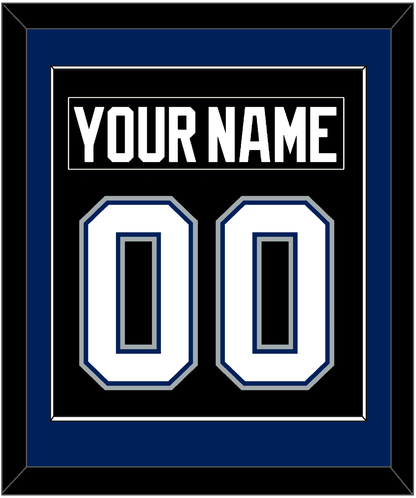 Tampa Bay Nameplate & Number (Back) Combined - Road Black (2001-2007) - Essential Tier 2