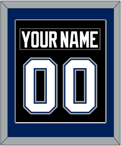 Tampa Bay Nameplate & Number (Back) Combined - Road Black (2001-2007) - Essential Tier 2
