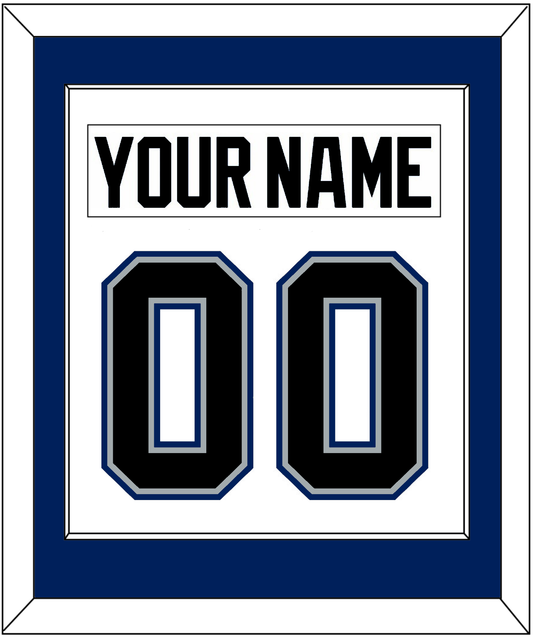 Tampa Bay Nameplate & Number (Back) Combined - Home White (2001-2007) - Essential Tier 1