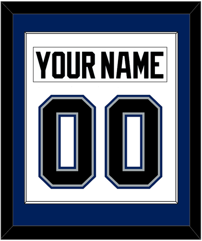Tampa Bay Nameplate & Number (Back) Combined - Home White (2001-2007) - Essential Tier 1