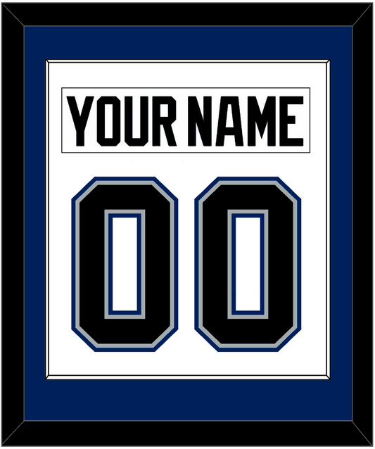 Tampa Bay Nameplate & Number (Back) Combined - Home White (2001-2007) - Essential Tier 1