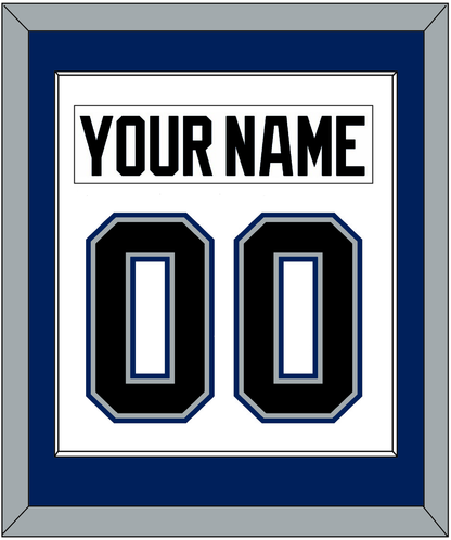 Tampa Bay Nameplate & Number (Back) Combined - Home White (2001-2007) - Essential Tier 1