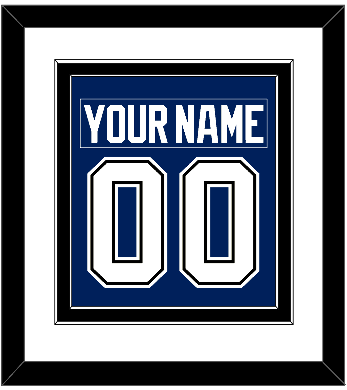 Tampa Bay Nameplate & Number (Back) Combined - Home Blue - Signature Tier 1