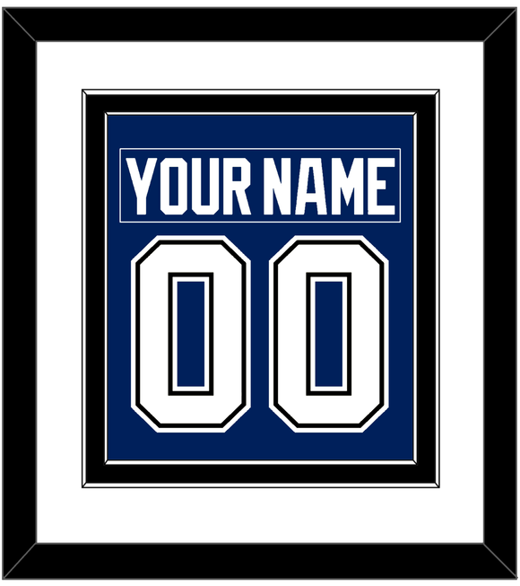 Tampa Bay Nameplate & Number (Back) Combined - Home Blue - Double Mat 1