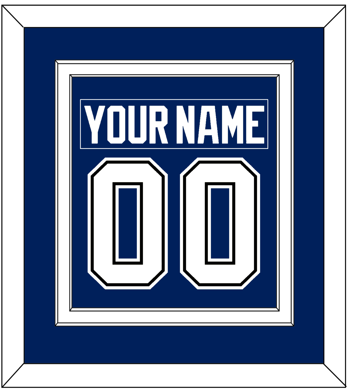 Tampa Bay Nameplate & Number (Back) Combined - Home Blue - Signature Tier 2