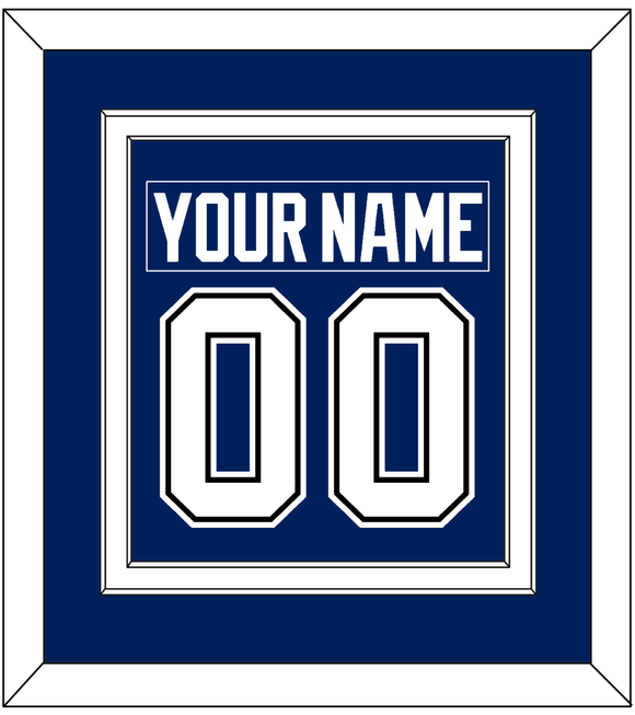 Tampa Bay Nameplate & Number (Back) Combined - Home Blue - Double Mat 2