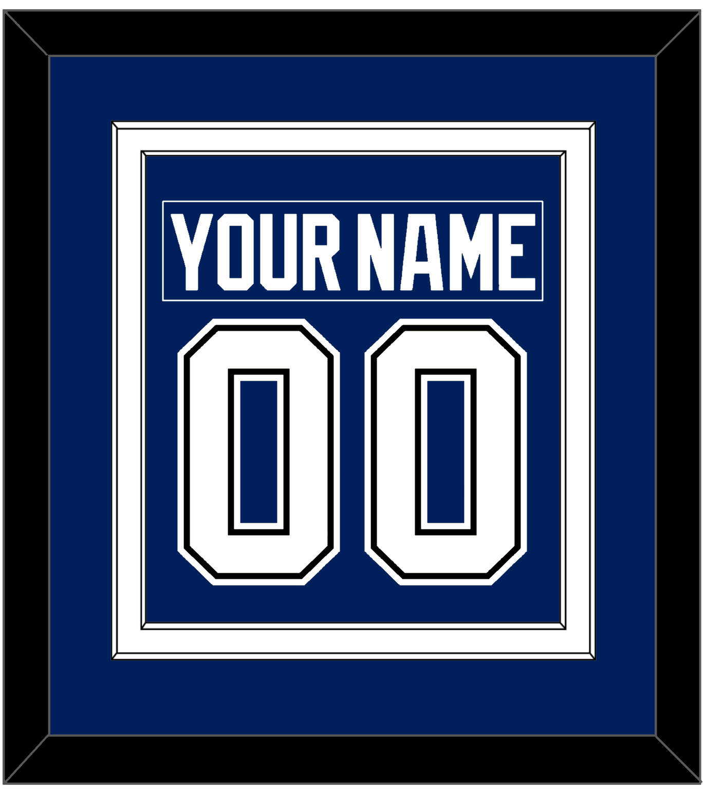 Tampa Bay Nameplate & Number (Back) Combined - Home Blue - Signature Tier 2