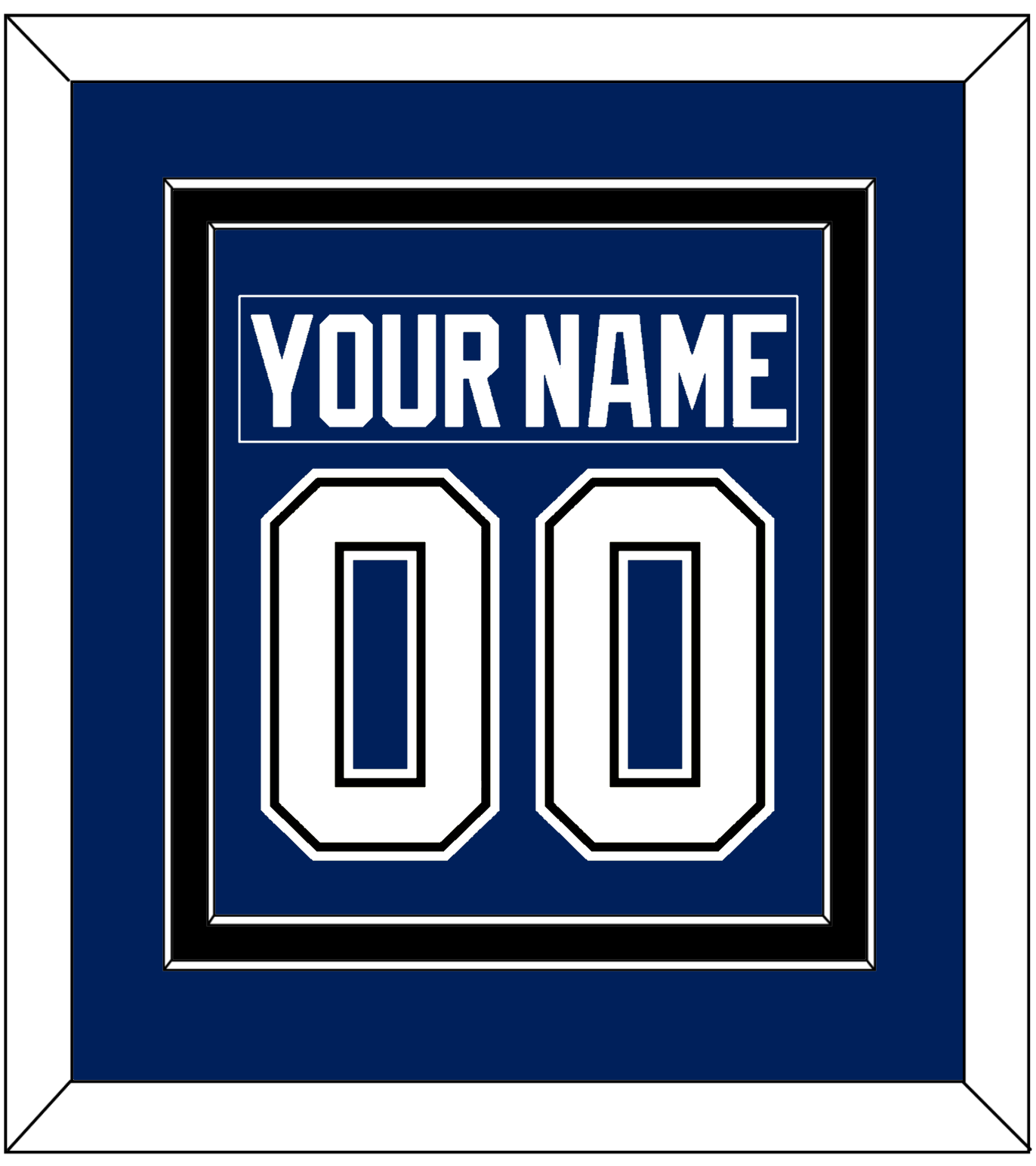 Tampa Bay Nameplate & Number (Back) Combined - Home Blue - Signature Tier 3