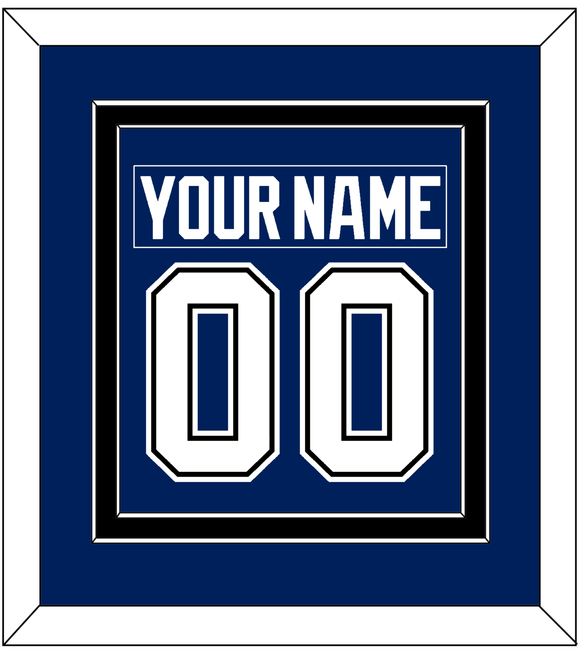 Tampa Bay Nameplate & Number (Back) Combined - Home Blue - Double Mat 3