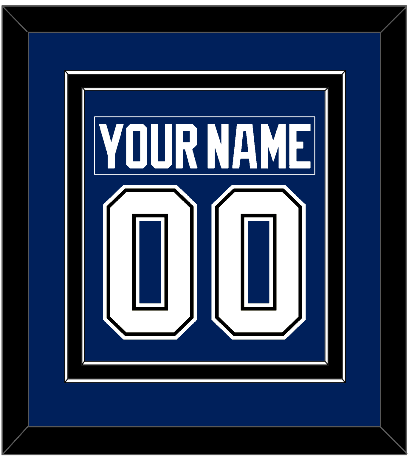 Tampa Bay Nameplate & Number (Back) Combined - Home Blue - Signature Tier 3