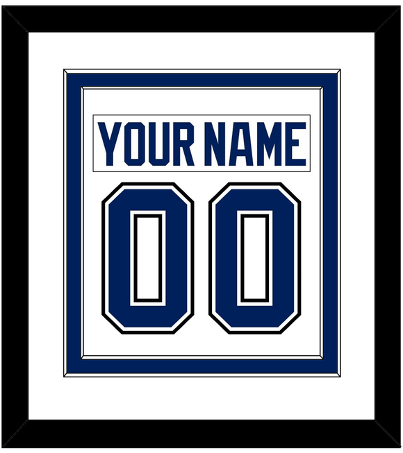 Tampa Bay Nameplate & Number (Back) Combined - Road White - Double Mat 1