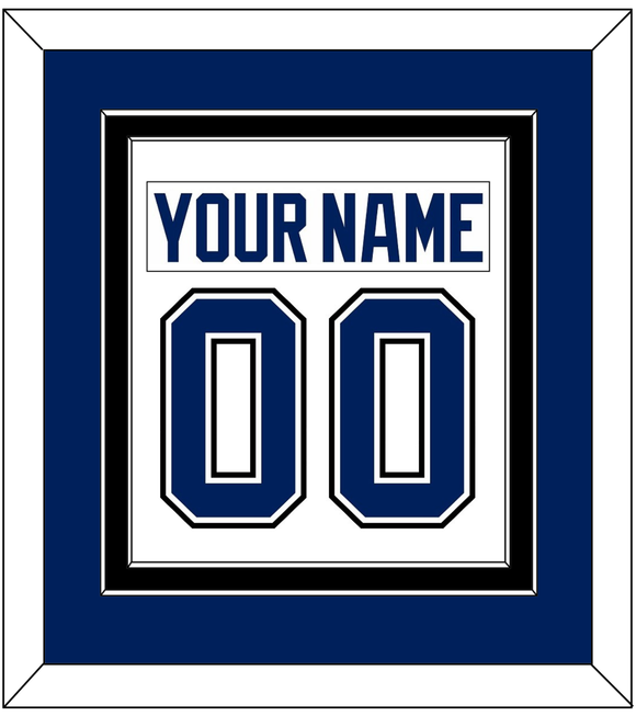 Tampa Bay Nameplate & Number (Back) Combined - Road White - Double Mat 2