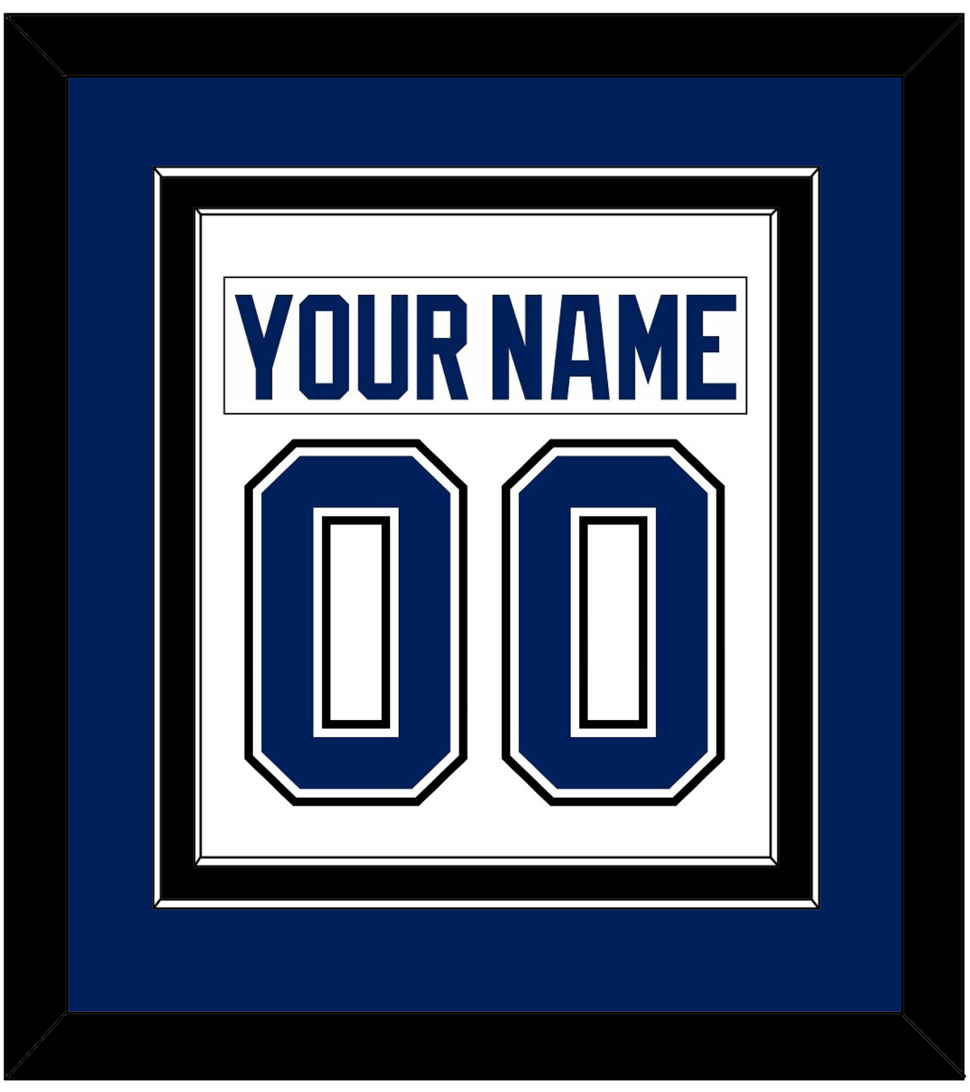 Tampa Bay Nameplate & Number (Back) Combined - Road White - Signature Tier 2