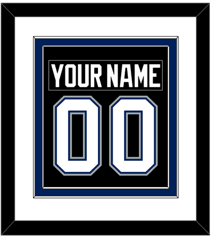 Tampa Bay Nameplate & Number (Back) Combined - Road Black (2001-2007) - Signature Tier 1