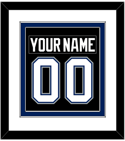 Tampa Bay Nameplate & Number (Back) Combined - Road Black (2001-2007) - Signature Tier 1