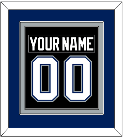 Tampa Bay Nameplate & Number (Back) Combined - Road Black (2001-2007) - Signature Tier 2