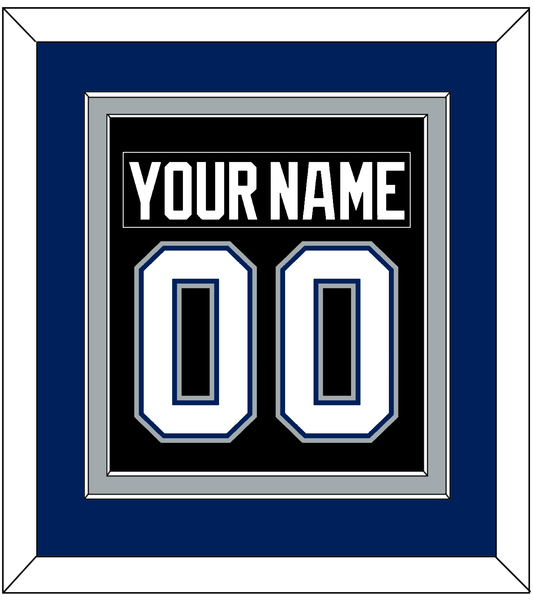 Tampa Bay Nameplate & Number (Back) Combined - Road Black (2001-2007) - Signature Tier 2