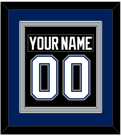 Tampa Bay Nameplate & Number (Back) Combined - Road Black (2001-2007) - Signature Tier 2