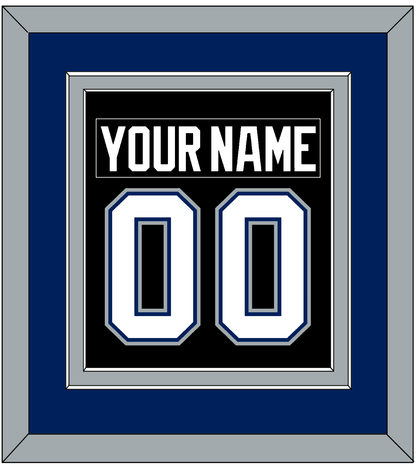 Tampa Bay Nameplate & Number (Back) Combined - Road Black (2001-2007) - Signature Tier 2