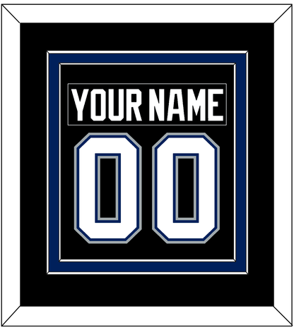 Tampa Bay Nameplate & Number (Back) Combined - Road Black (2001-2007) - Signature Tier 3
