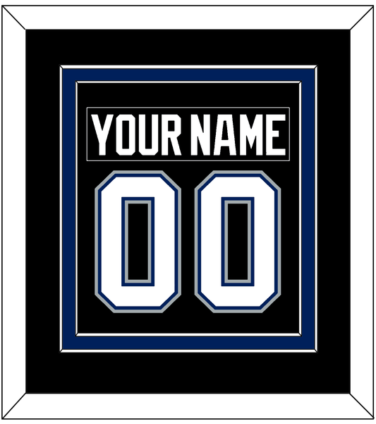 Tampa Bay Nameplate & Number (Back) Combined - Road Black (2001-2007) - Signature Tier 3