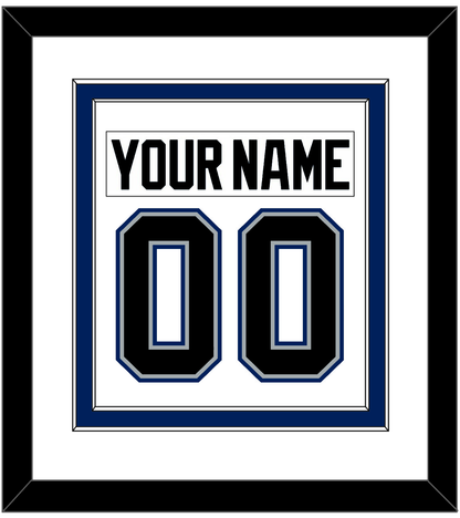 Tampa Bay Nameplate & Number (Back) Combined - Home White (2001-2007) - Signature Tier 1