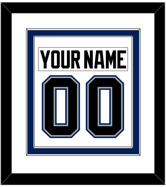 Tampa Bay Nameplate & Number (Back) Combined - Home White (2001-2007) - Signature Tier 1