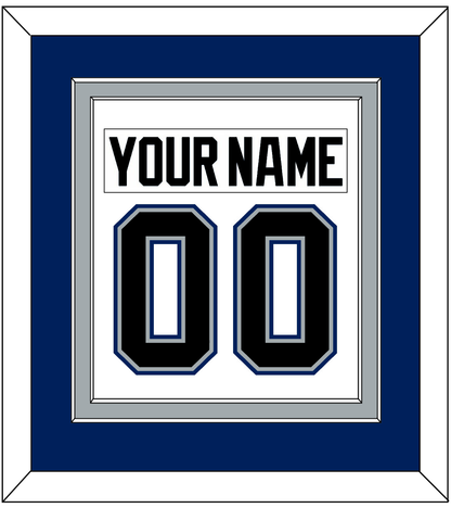 Tampa Bay Nameplate & Number (Back) Combined - Home White (2001-2007) - Signature Tier 2