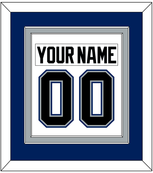 Tampa Bay Nameplate & Number (Back) Combined - Home White (2001-2007) - Signature Tier 2