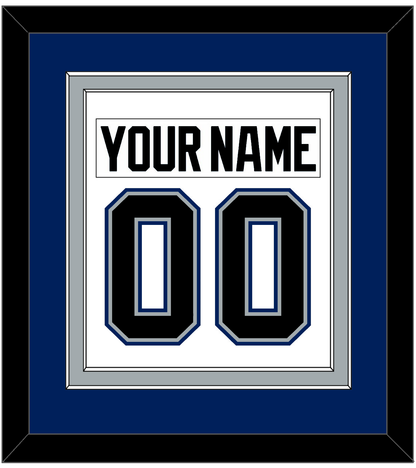 Tampa Bay Nameplate & Number (Back) Combined - Home White (2001-2007) - Signature Tier 2
