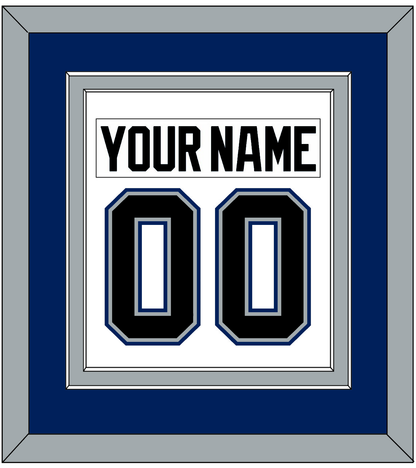 Tampa Bay Nameplate & Number (Back) Combined - Home White (2001-2007) - Signature Tier 2