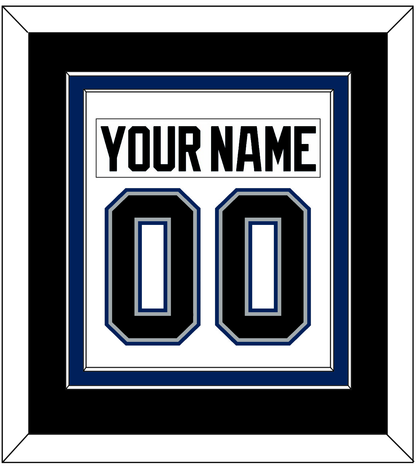 Tampa Bay Nameplate & Number (Back) Combined - Home White (2001-2007) - Signature Tier 3