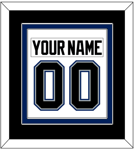 Tampa Bay Nameplate & Number (Back) Combined - Home White (2001-2007) - Signature Tier 3
