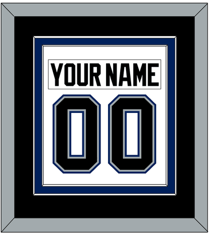 Tampa Bay Nameplate & Number (Back) Combined - Home White (2001-2007) - Signature Tier 3