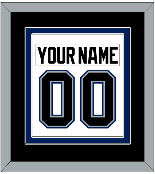 Tampa Bay Nameplate & Number (Back) Combined - Home White (2001-2007) - Signature Tier 3