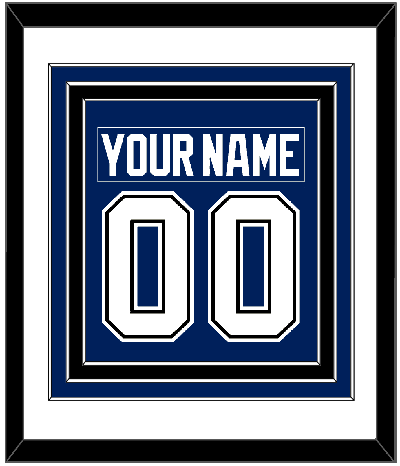 Tampa Bay Nameplate & Number (Back) Combined - Home Blue - Premier Tier 2