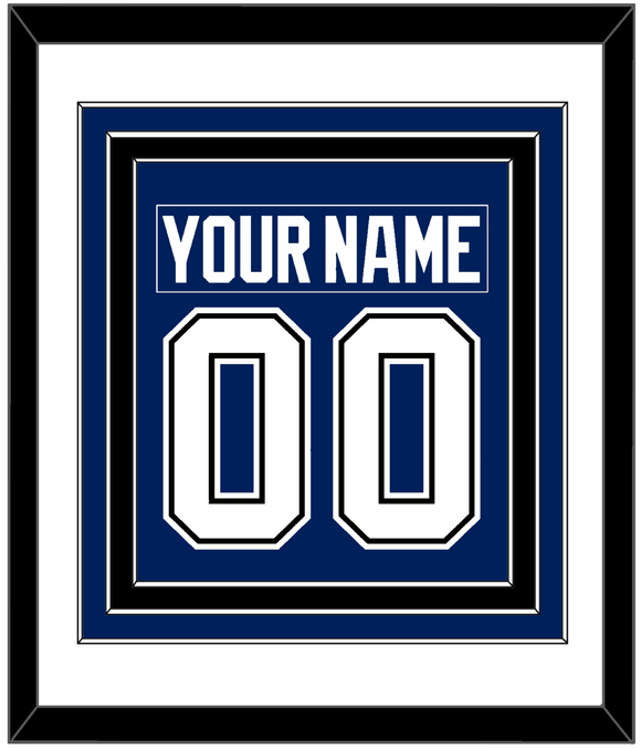 Tampa Bay Nameplate & Number (Back) Combined - Home Blue - Triple Mat 2