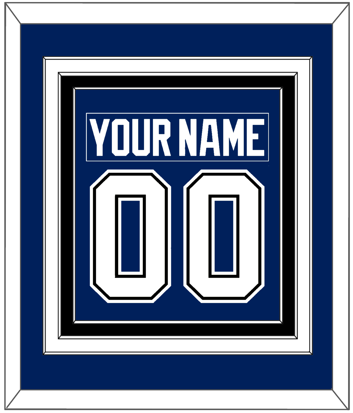 Tampa Bay Nameplate & Number (Back) Combined - Home Blue - Premier Tier 3
