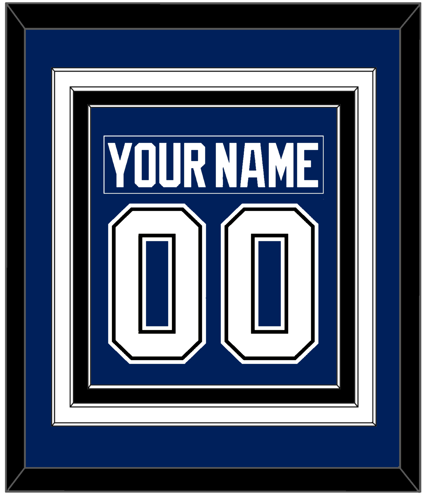 Tampa Bay Nameplate & Number (Back) Combined - Home Blue - Premier Tier 3
