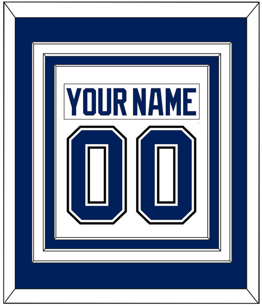 Tampa Bay Nameplate & Number (Back) Combined - Road White - Premier Tier 2