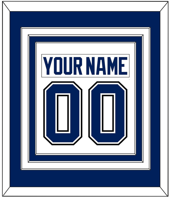 Tampa Bay Nameplate & Number (Back) Combined - Road White - Triple Mat 2