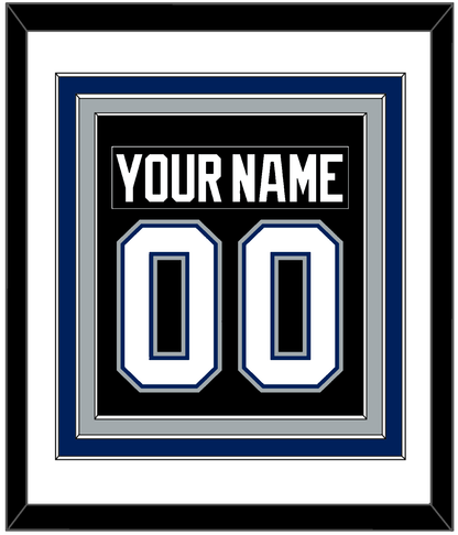 Tampa Bay Nameplate & Number (Back) Combined - Road Black (2001-2007) - Premier Tier 1
