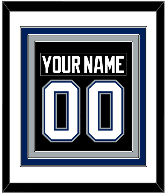 Tampa Bay Nameplate & Number (Back) Combined - Road Black (2001-2007) - Premier Tier 1