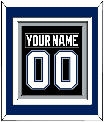 Tampa Bay Nameplate & Number (Back) Combined - Road Black (2001-2007) - Premier Tier 2