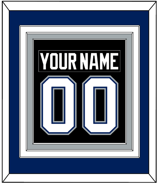 Tampa Bay Nameplate & Number (Back) Combined - Road Black (2001-2007) - Premier Tier 2