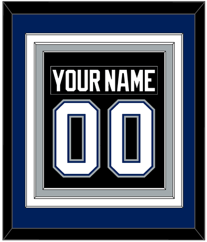 Tampa Bay Nameplate & Number (Back) Combined - Road Black (2001-2007) - Premier Tier 2