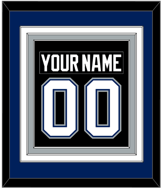 Tampa Bay Nameplate & Number (Back) Combined - Road Black (2001-2007) - Premier Tier 2